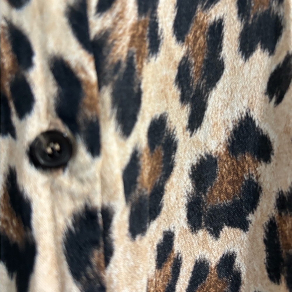 Mango Leopard Print Midi Dress Size Medium Excellent Condition - Picture 7 of 13